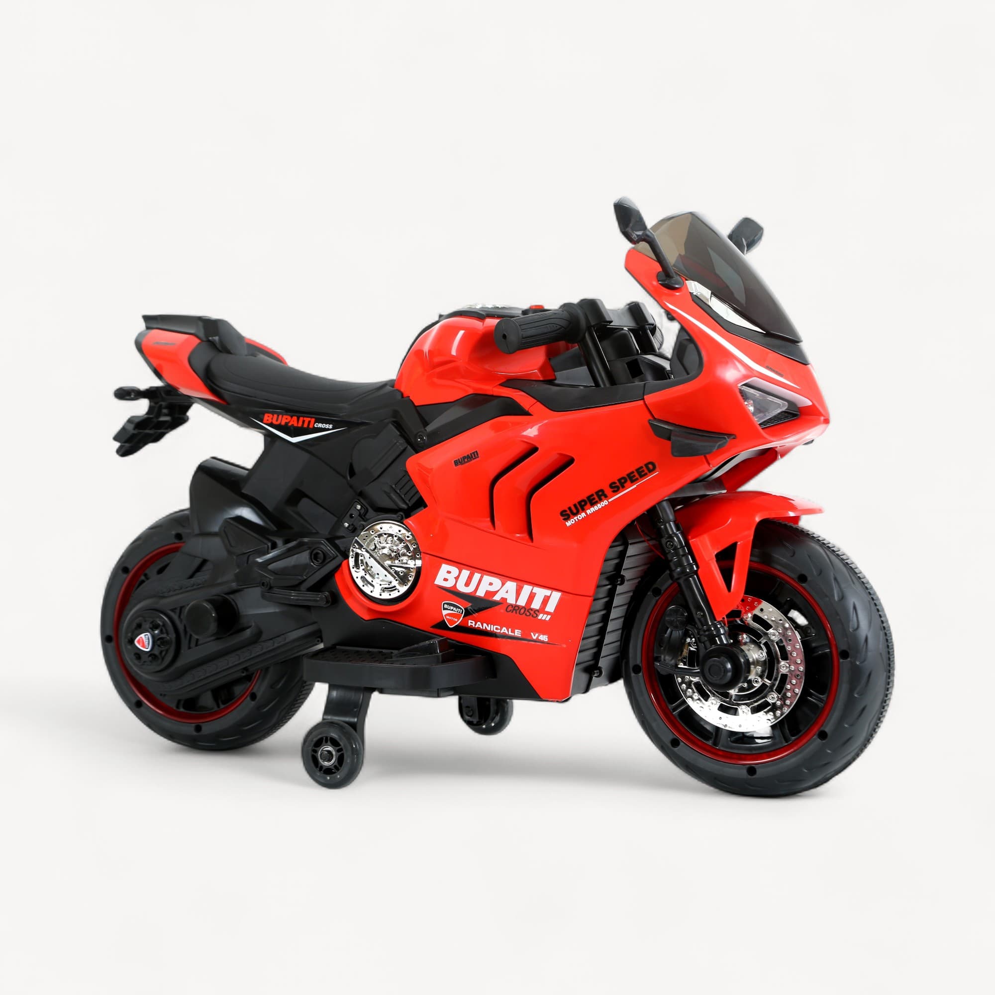 Dečiji motor na akumulator sa pomoćnim točkovima, 12V (veliki)